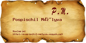Pospischil Mályva névjegykártya